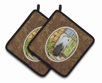 Chinese Crested Pair of Pot Holders