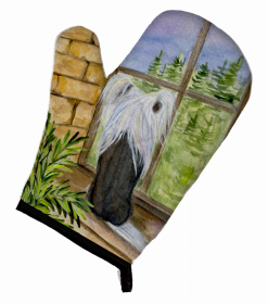 Chinese Crested Oven Mitt