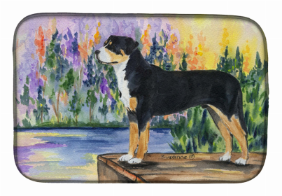 Greater Swiss Mountain Dog Dish Drying Mat