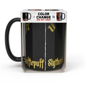 Zak Designs Harry Potter Color Change 15 Ounce Mug, Gryffindor, Hufflepuff, Ravenclaw, and Slytherin