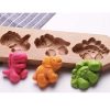 Wooden Moon Cake Mold DIY Rice Cake Baking Mold Children Steamed Bread Mold Dinosaur 25g