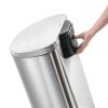 50L/13Gal Heavy Duty Hands-Free Stainless Steel Commercial/Kitchen Step Trash Can