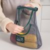 1pc/2pcs; Large Capacity Double Layer Hanging Mesh Storage Bag; Reusable Bags; Fruit And Vegetable Bags