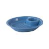 1pc Dumpling Tray; Drain Double-layer Plate With Vinegar Plate; Household Round Plastic Large Dinner Plate; Tray For Dumplings