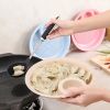 1pc Dumpling Tray; Drain Double-layer Plate With Vinegar Plate; Household Round Plastic Large Dinner Plate; Tray For Dumplings