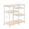 3-Tier Industrial Kitchen Baker's Rack Utility Microwave Oven Stand Storage Cart Workstation Shelf, Vintage